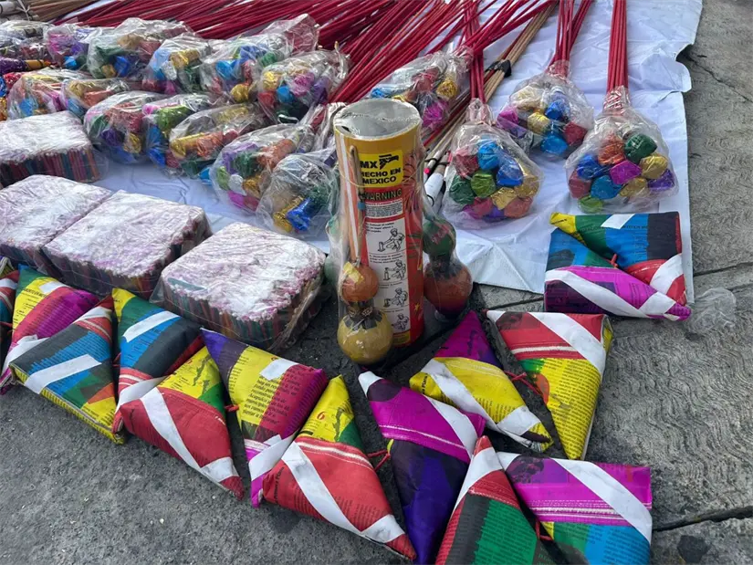 Guadalupe ha ejecutado operativos coordinados que resultaron en el decomiso de pirotecnia tras lamentables incidentes en Pesquería. Foto: Jorge López