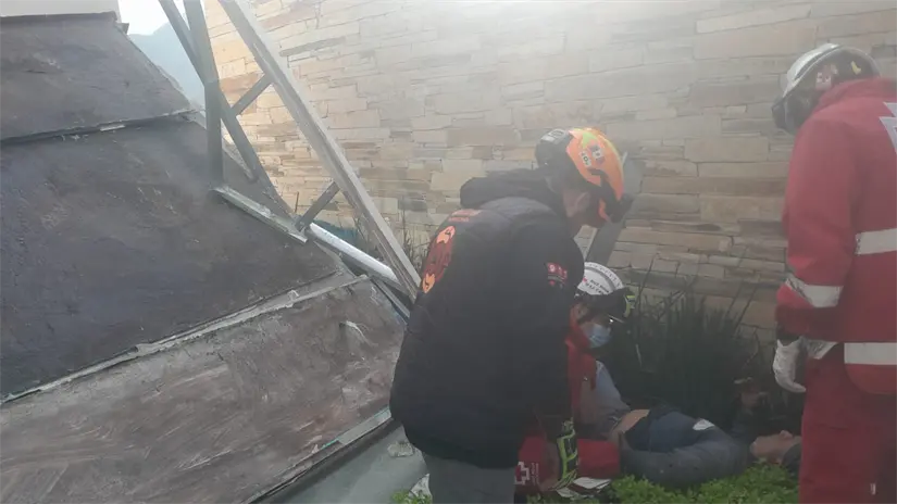 Los tres lesionados se encontraban conscientes y estables Foto: PCNL