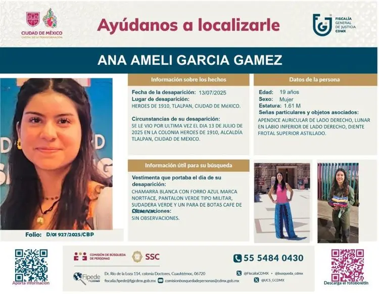 imagen recuadro La desaparición de Ana Amelí: 5 meses de silencio e impunidad en el Ajusco. Foto: Especial