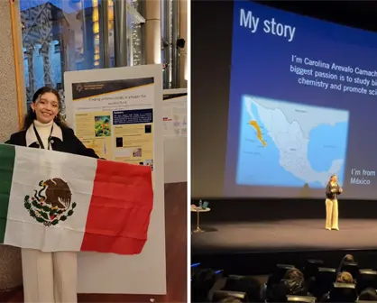 Sudcaliforniana presenta su proyecto científico en la Semana del Nobel en Estocolmo