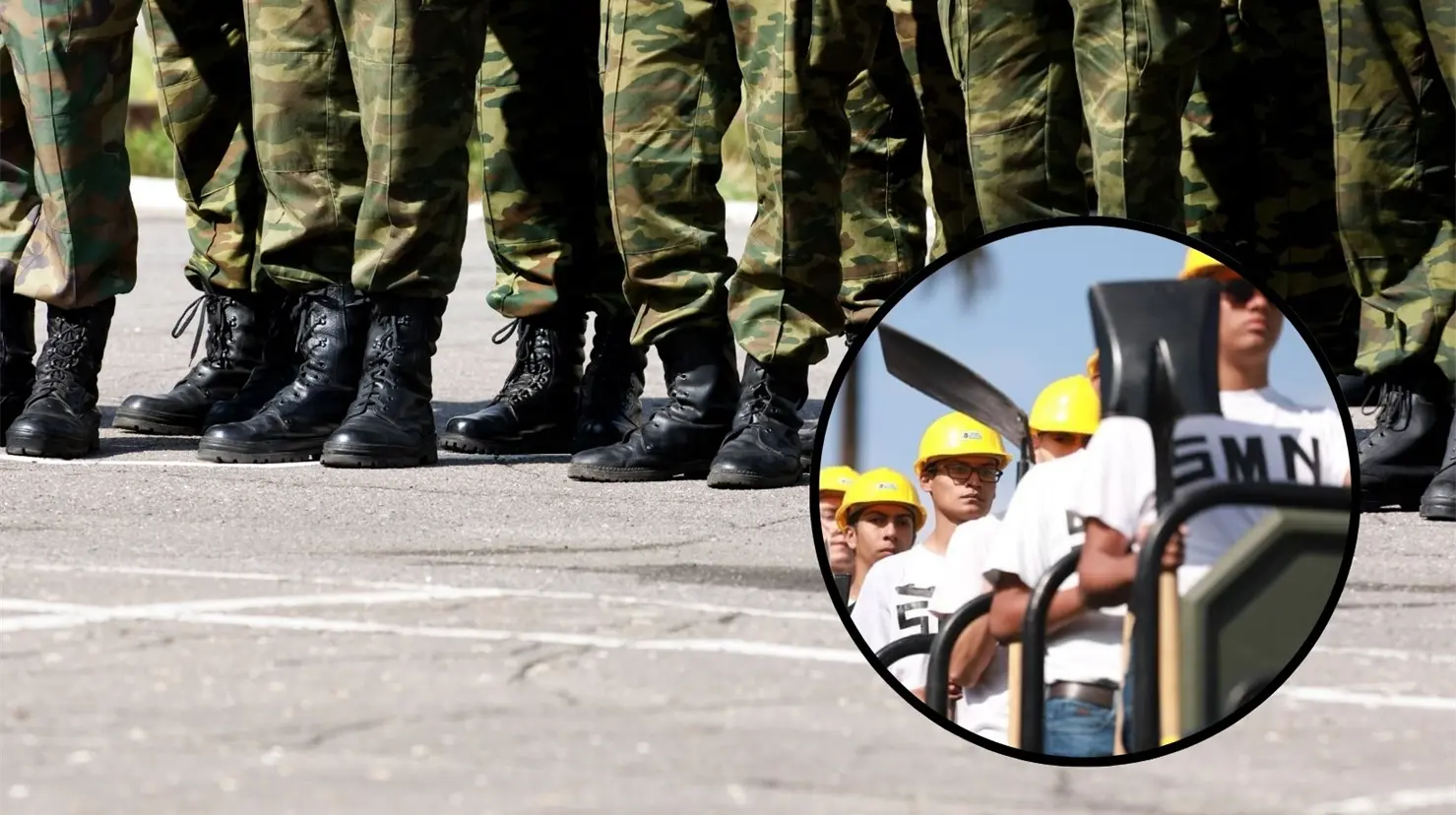 Jóvenes realizando su Servicio Militar. (Sedena)