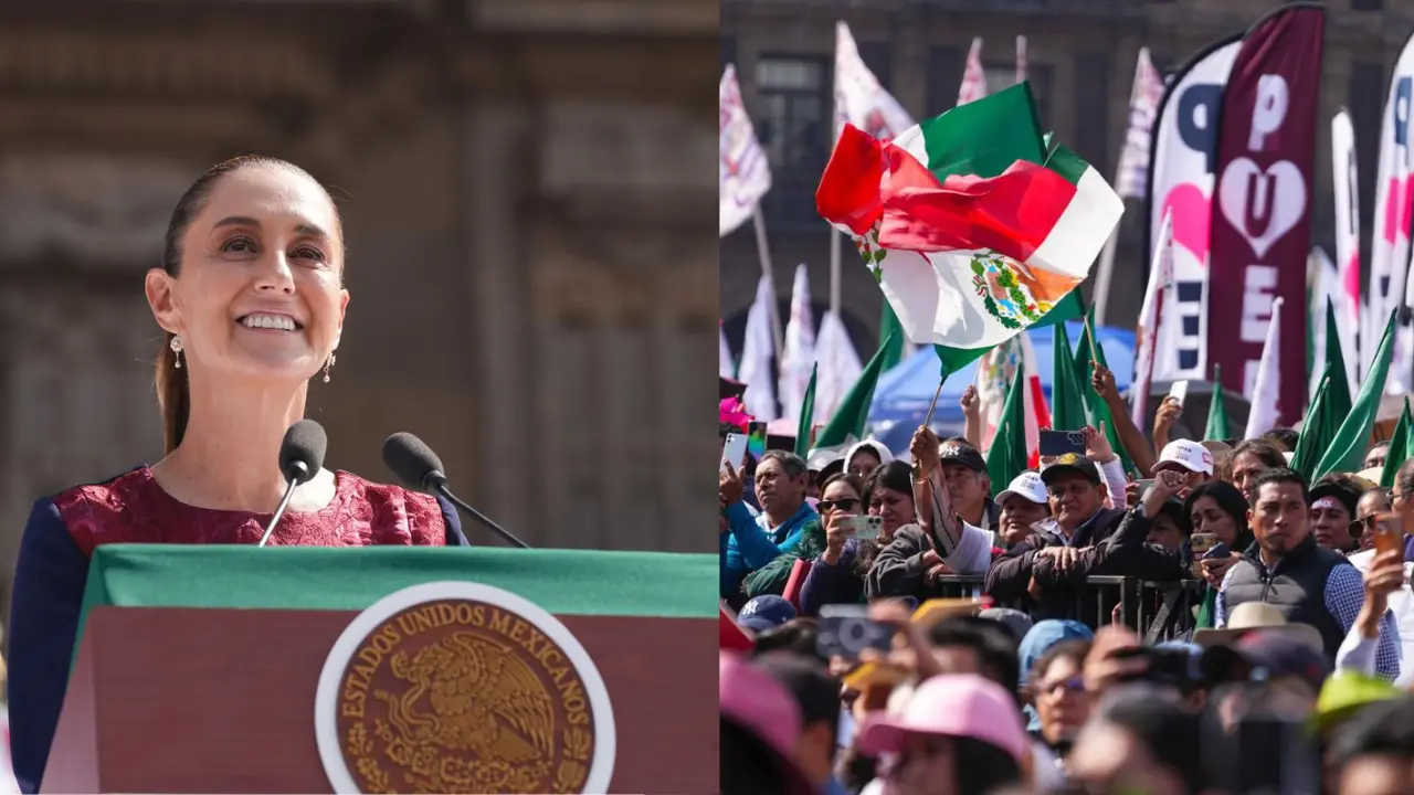 Presidenta Claudia Sheinbaum en la CDMX en el marco de a conmemoración de los 7 años de la transformación en México | Foto: Iván Macías