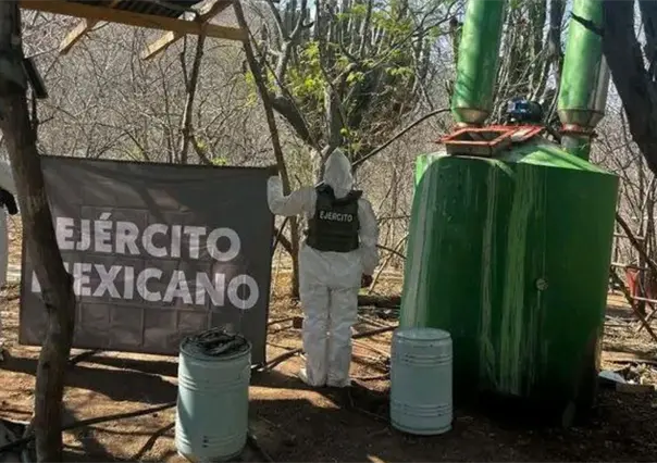 Aseguran laboratorio de droga sint&eacute;tica en Michoac&aacute;n; decomisan 335 kg de metanfetamina