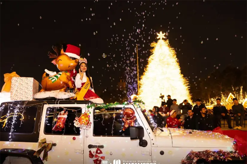 Desfile navideño Matamoros Foto: Gobierno municipal de Matamoros