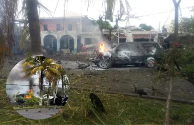 Explosión de coche bomba en Michoacán, deja 2 muertos y 7 heridos