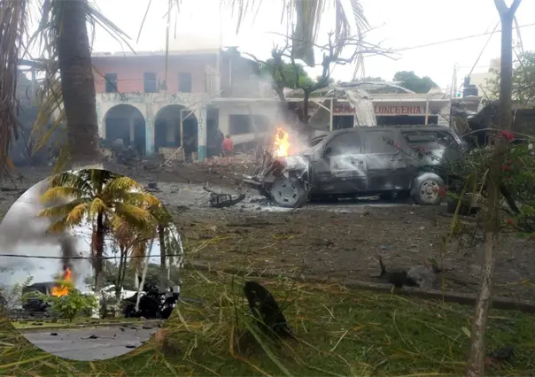 Explosión de coche bomba en Michoacán, deja 2 muertos y 7 heridos