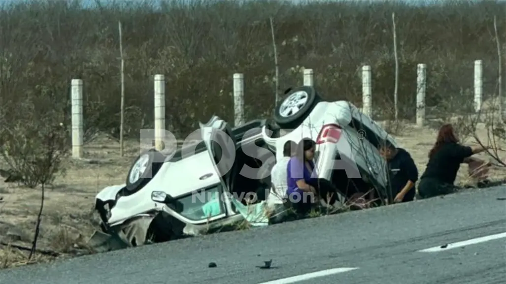 Choque en la Monclova-Mina deja 5 muertos y 1 lesionado en el kilómetro 113 en Nuevo León