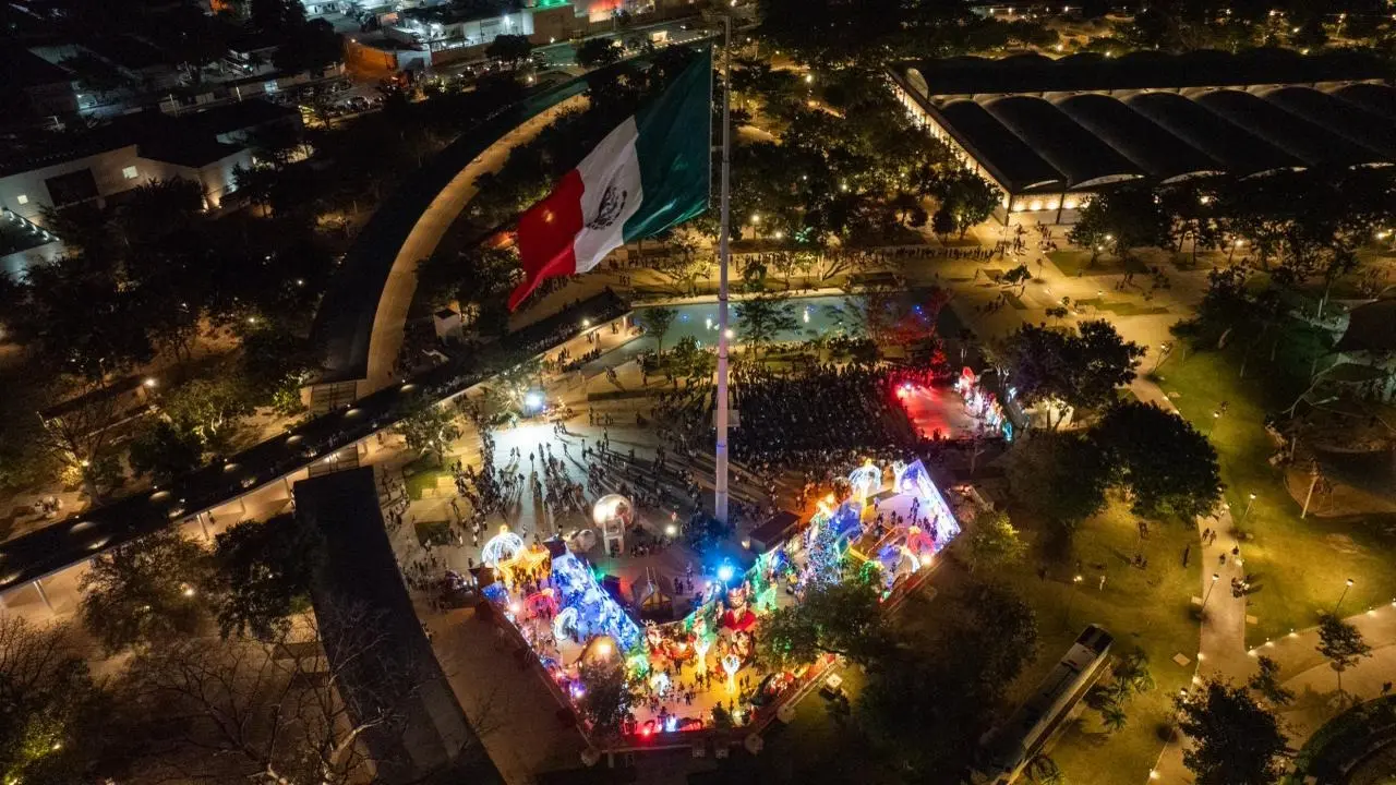 El Gran Parque La Plancha se llenó de luces, villancicos y magia de la temporada decembrina. Foto: Cortesía