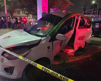FOTOS | Muere taxista en impresionante choque al sur de Durango