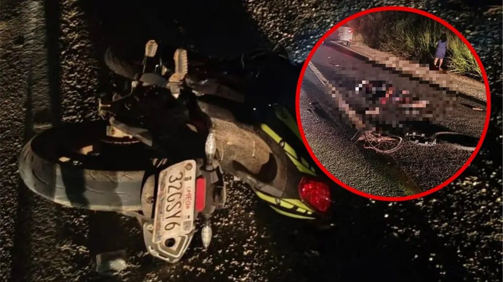 Muere una persona en la Mérida–Campeche tras fuerte choque entre una motocicleta y un triciclo