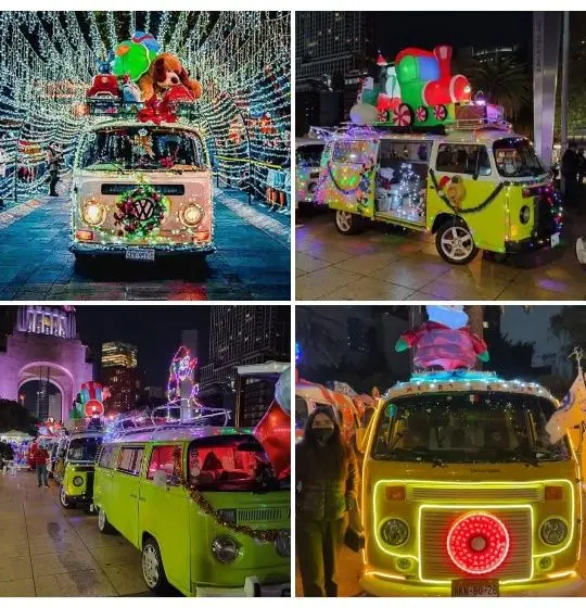 Caravana de combis en la CDMX. Foto: FB Belleza Tláhuac