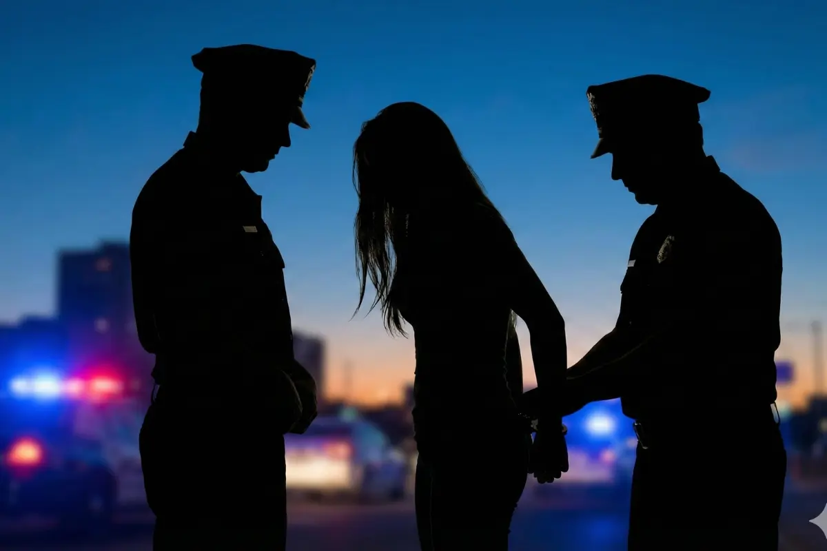 Mordió a un trabajador para huir. La violenta detención de una joven en pleno Centro Histórico. Foto: IA