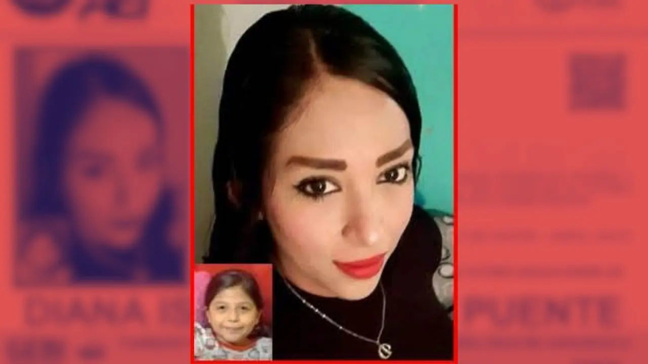 Ficha de búsqueda resaltada con las fotos de las dos personas desaparecidas Foto: Canva l GEBI