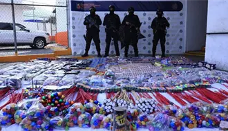 Guadalupe asegura más de una tonelada de pirotecnia tras operativo