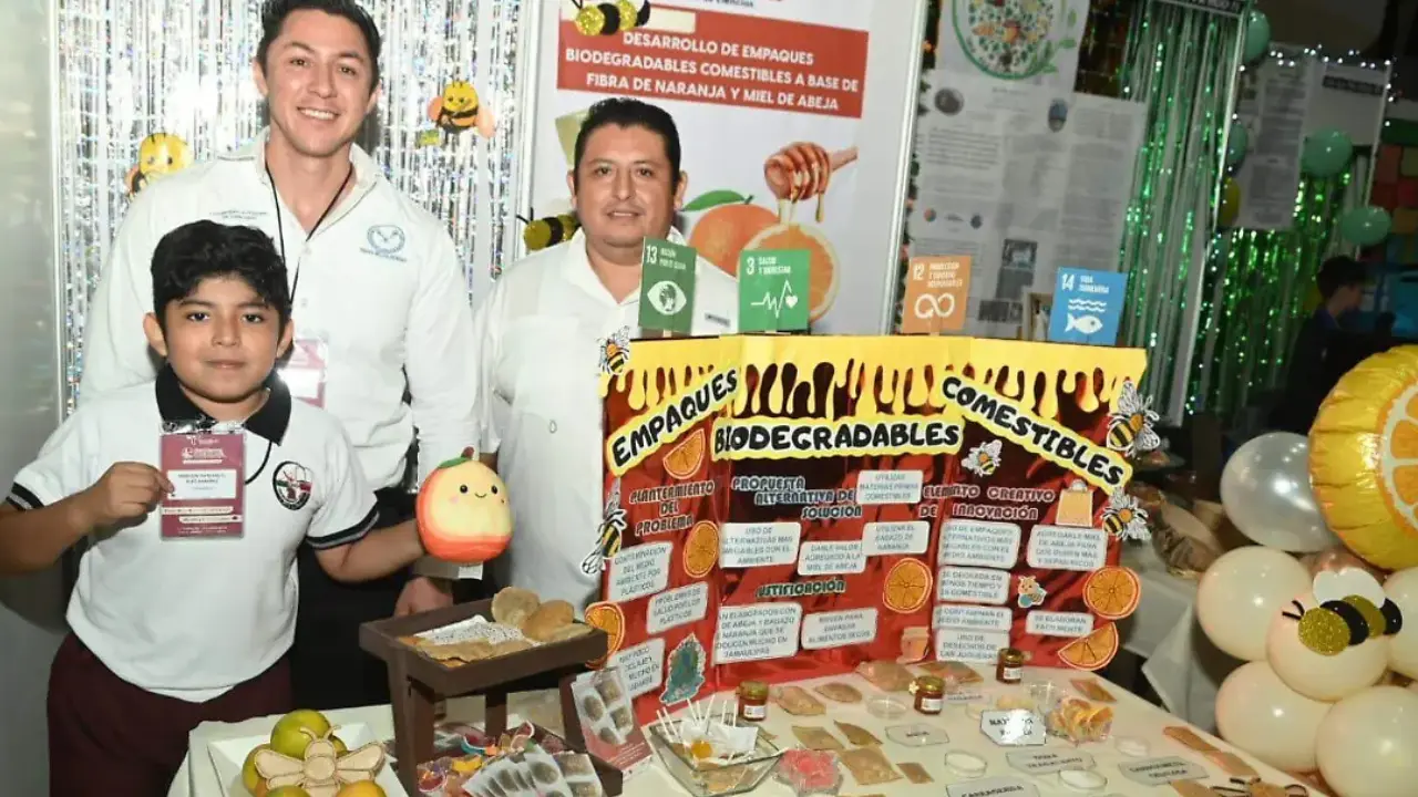 Marlon creo un empaque biodegradable y combustible