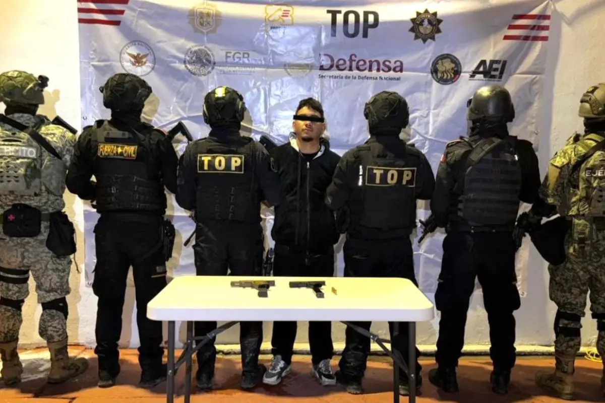 La Secretaría de Seguridad Ciudadana de Escobedo informó la detención de un hombre presuntamente implicado en el ataque armado. Foto: Secretaría de Seguridad Ciudadana de Escobedo