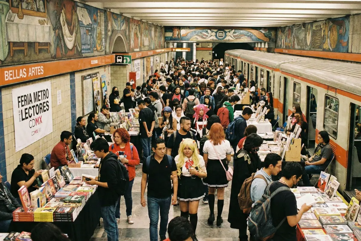 La feria literaria oculta en el Metro Zócalo con entrada libre. Foto: IA