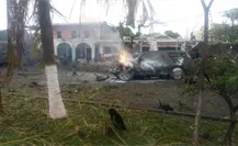 Suman 5 muertos tras explosión de coche bomba en Coahuayana, Michoacán