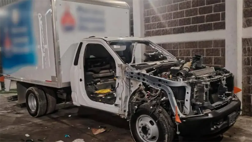 imagen recuadro Unidad desvalijada encontrada dentro del inmueble durante cateo en Edomex. Foto: FGJEM