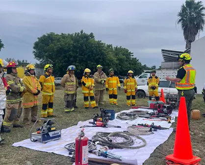 Protección Civil Estatal capacita a cuerpos de emergencia en extracción vehicular avanzada