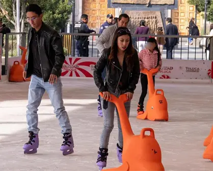 Toluca estrena pista de hielo GRATIS en Plaza de los Mártires; conoce los horarios de apertura