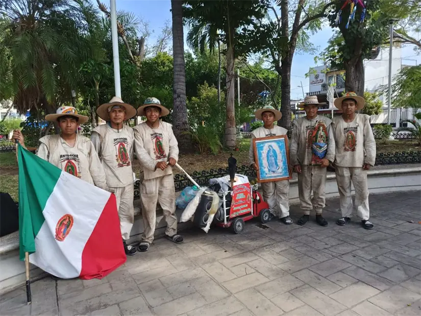 imagen recuadro Hijos de la Guadalupana del municipio de La Trinitaria, en Chiapas |FOTO: Hijos de la Guadalupana - Faecbook |