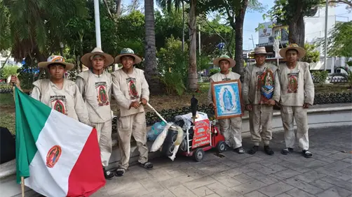 Peregrinaciones Guadalupanas recorren carreteras de Chiapas
