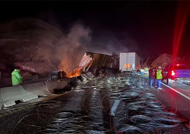 Carretera Saltillo - Monterrey: reanudan circulación tras caos vial 