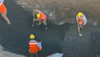 Agua y Drenaje de Monterrey concluye reparación de la tubería de 48 pulgadas en el boulevard Miguel de la Madrid