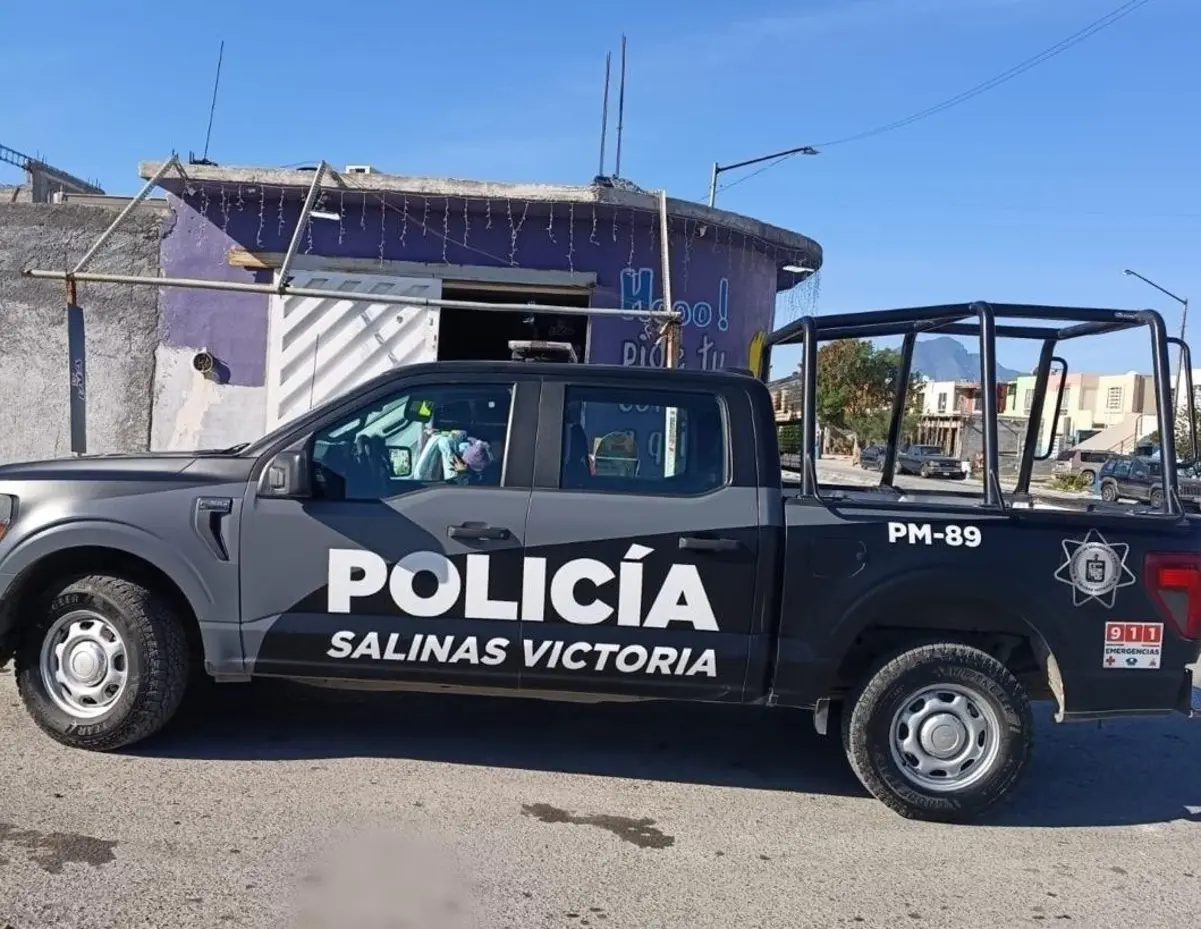 Policías de Salinas Victoria realizaban un recorrido de vigilancia habitual por la zona. Foto: Secretaría de Seguridad y Vialidad de Salinas Victoria.