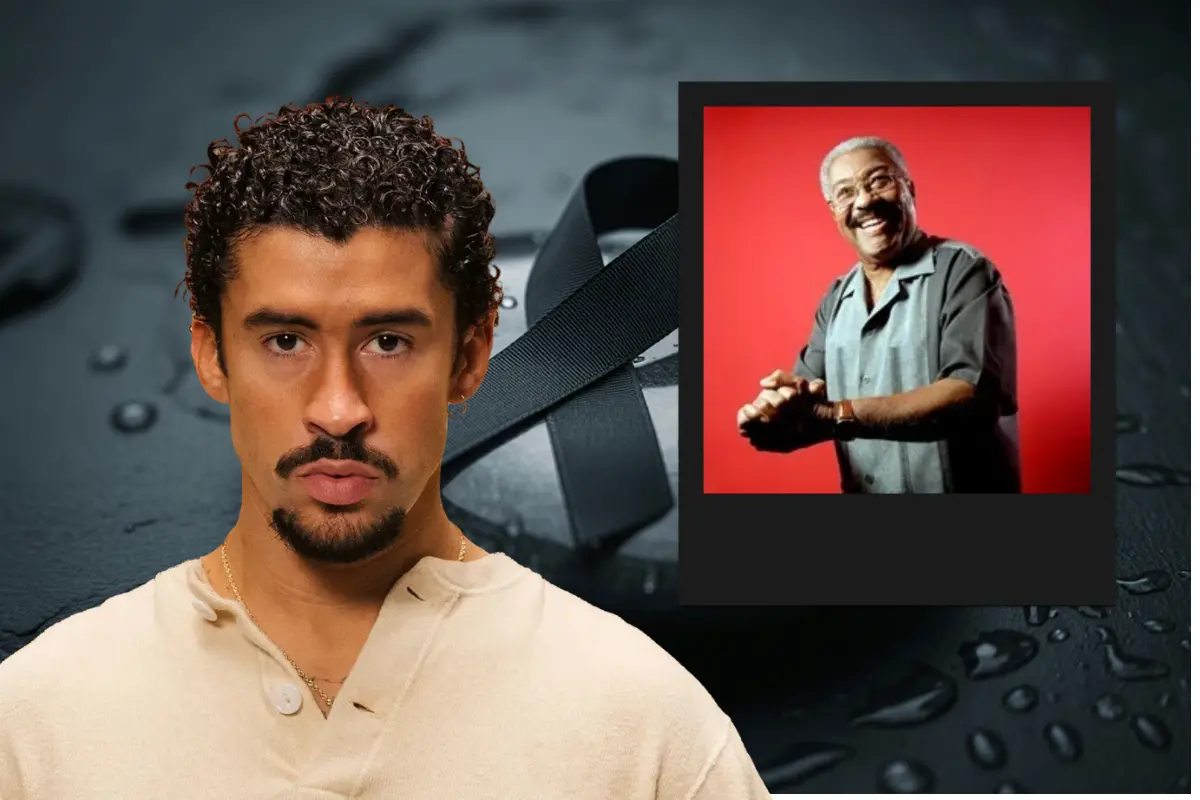 Bad Bunny rinde homenaje a Rafael Ithier, fundador de El Gran Combo de Puerto Rico, a través de un mensaje de despedida y agradecimiento (Foto: X, @sanbenito / Canva)