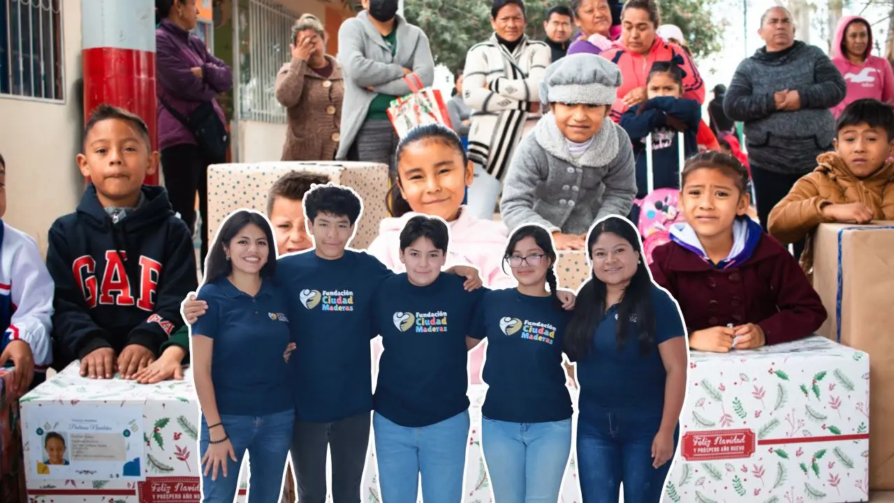 Aspecto de los apoyos entregados durante estas fiestas decembrinas por la Fundación Ciudad Maderas a diversas comunidades.- Fuente Fundación Ciudad Maderas