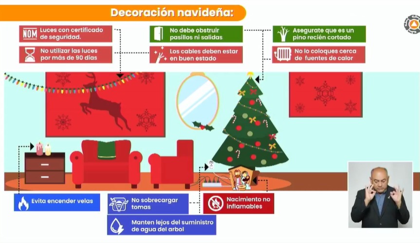 Piden hacer correcto uso de conexiones y los adornos navideños