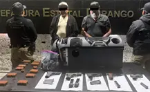 Aseguran en carretera de Durango 5 armas y más de 500 cartuchos ocultos en una bocina Aseguran en carretera de Durango 5 armas y más de 500 cartuchos ocultos en una bocina