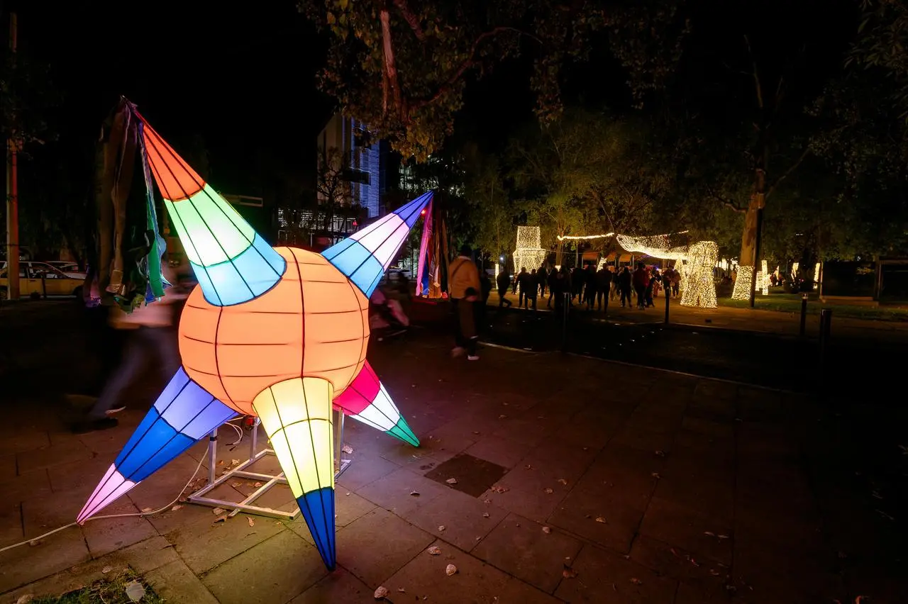 FOTOS | Encienden Alumbrado Navideño en el centro de Durango