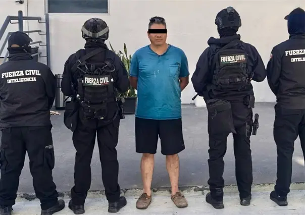 Fuerza Civil captura a presunto feminicida en la colonia Valle del Roble en Cadereyta