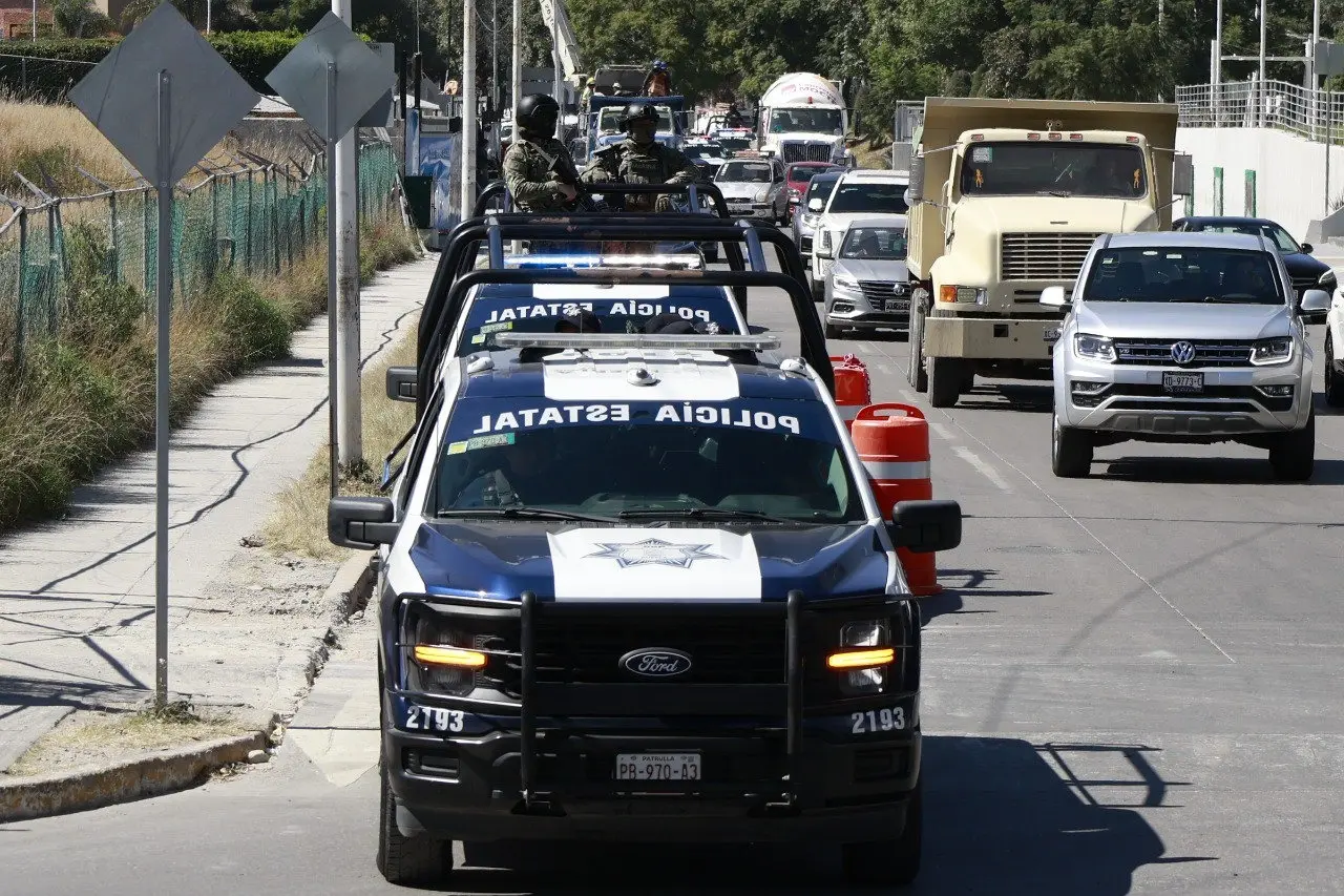 Operativo Puebla Segura refuerza vigilancia aérea y patrullajes por temporada decembrina. Foto: X (@vmpuebla)