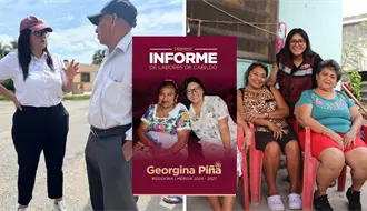 Georgina Piña presenta su primer informe de actividades como regidora en Mérida