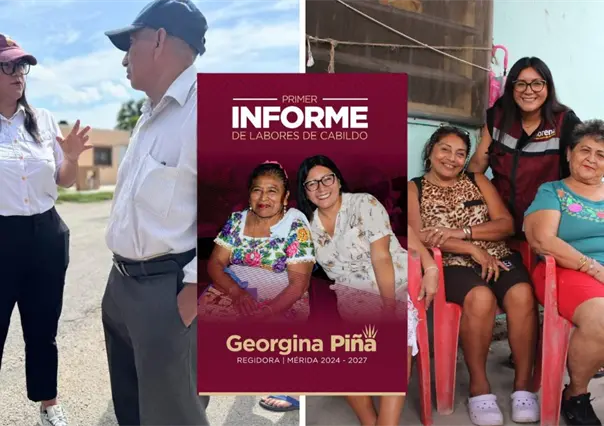 Georgina Piña presenta su primer informe de actividades como regidora en Mérida