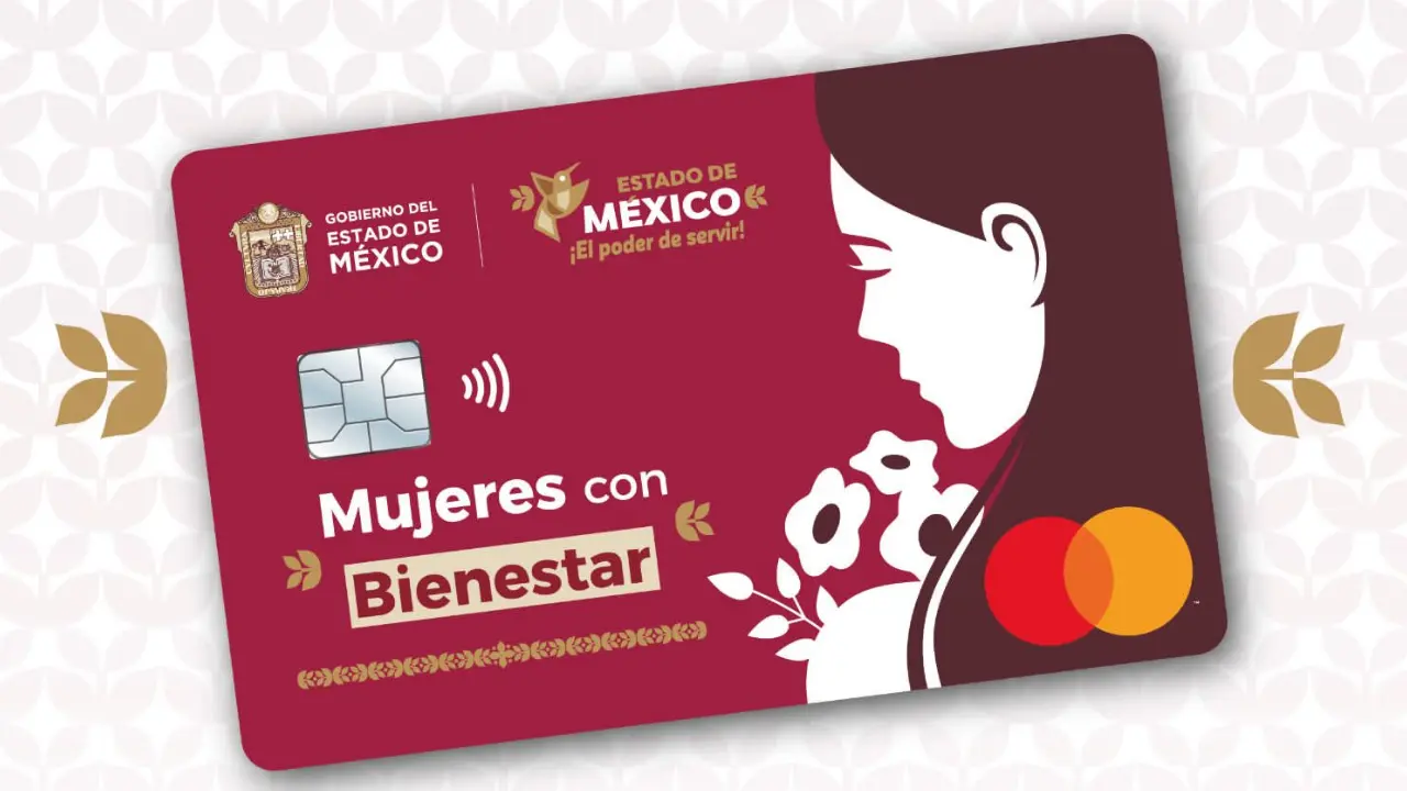 Tarjeta del programa Mujeres con Bienestar del Edomex.  Foto: X (@Ecatepec)