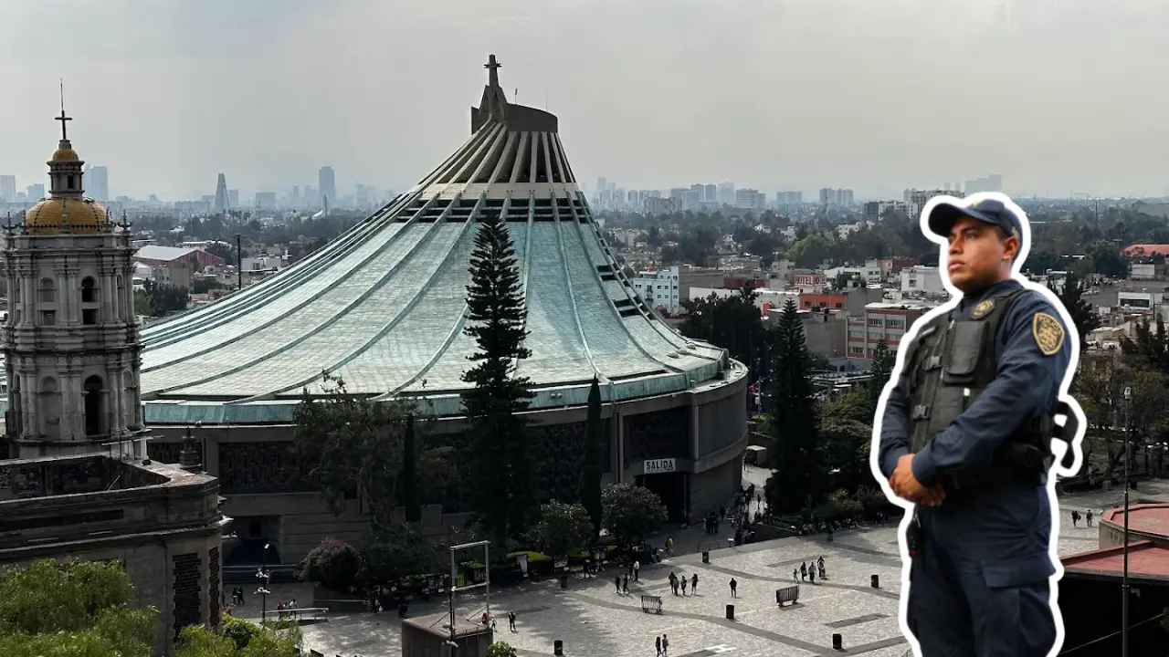 La Basílica de Guadalupe es uno de los lugares más visitados en esta época por distintas personas de otros estados del país. Foto: Maps Carlos Flores | SSC CDMX