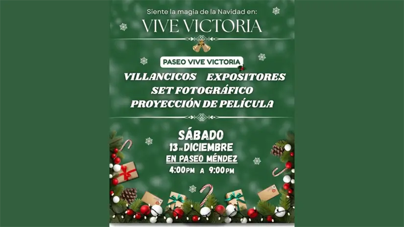El festival se llevará a cabo este sábado 13 de diciembre | Foto: FB Vive Victoria 