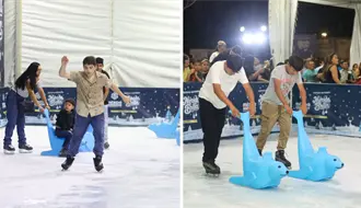 Así se puede disfrutar de la pista de patinaje “Magia sobre Hielo” de Mérida en esta Navidad