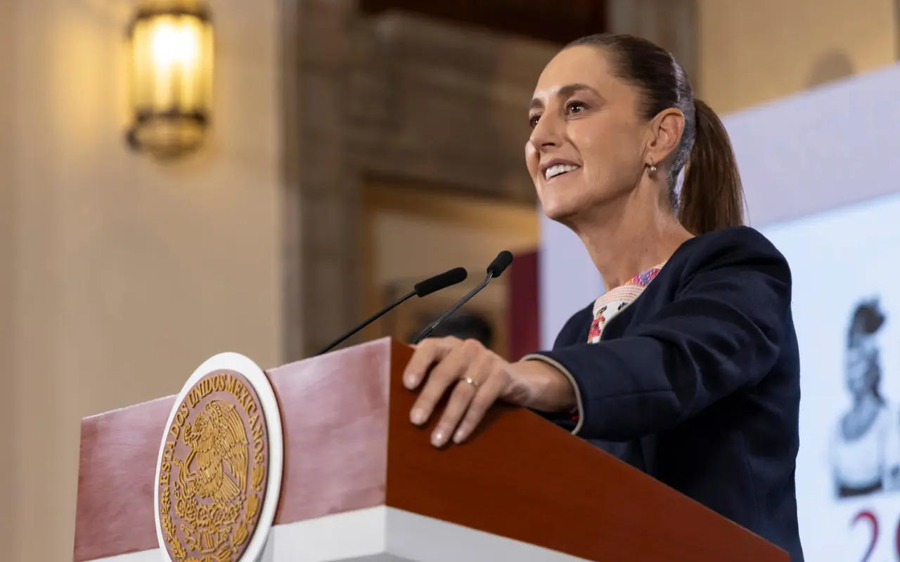Claudia Sheinbaum en conferencia de prensa. Foto: Presidencia de la República