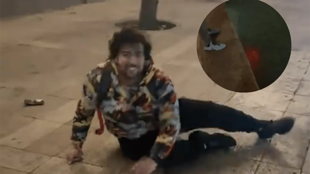 Joven pierde control de scooter y termina sumergido en el Santa Lucía en Monterrey I VIDEO