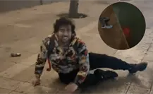 Joven pierde control de scooter y termina sumergido en el Santa Lucía en Monterrey I VIDEO Joven pierde control de scooter y termina sumergido en el Santa Lucía en Monterrey I VIDEO