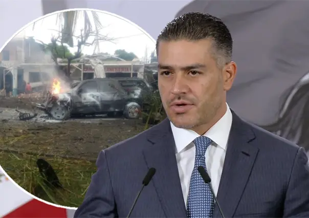 Auto Bomba en Coahuayana, Michoac&aacute;n, ocurri&oacute; por disputa de territorio, afirma Garc&iacute;a Harfuch