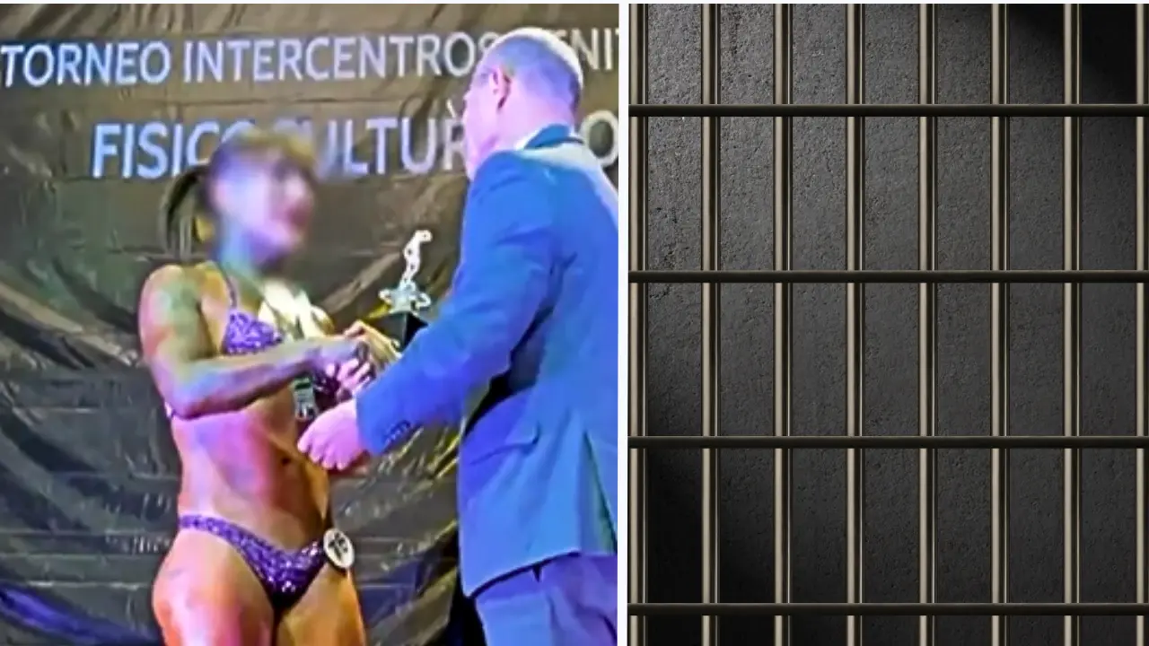 Imagen ilustrativa y foto del Torneo de Fisicoculturismo 2025 en centro penitenciario para la reinserción social en CDMX | Gemini IA | SSC