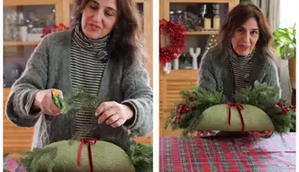 DIY Navideño: Haz un centro de mesa elegante en minutos y muy barato