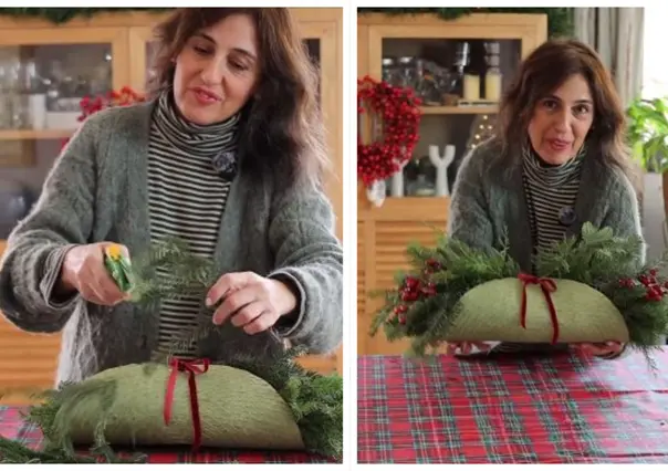 DIY Navideño: Haz un centro de mesa elegante en minutos y muy barato